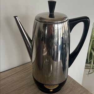 12 cup Farberware Stainless Steel Superfast Percolator Coffee Maker. Exc cond